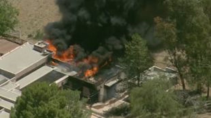 Shooting at Los Angeles County Fire Station 81 & large house fire